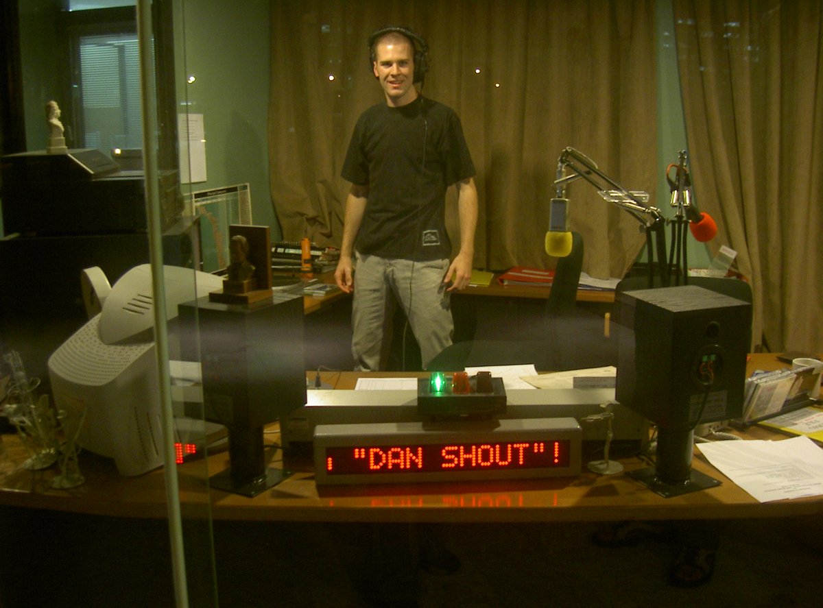 #TBT November 2002 hosting my radio show at <a href="/FineMusicRadio/">FineMusicRadio</a> which I got into with my friend and killer pianist, <a href="/jasonreolon/">Jason Reolon</a> Man! These were early days and I was just getting into jazz at this time. Special days!