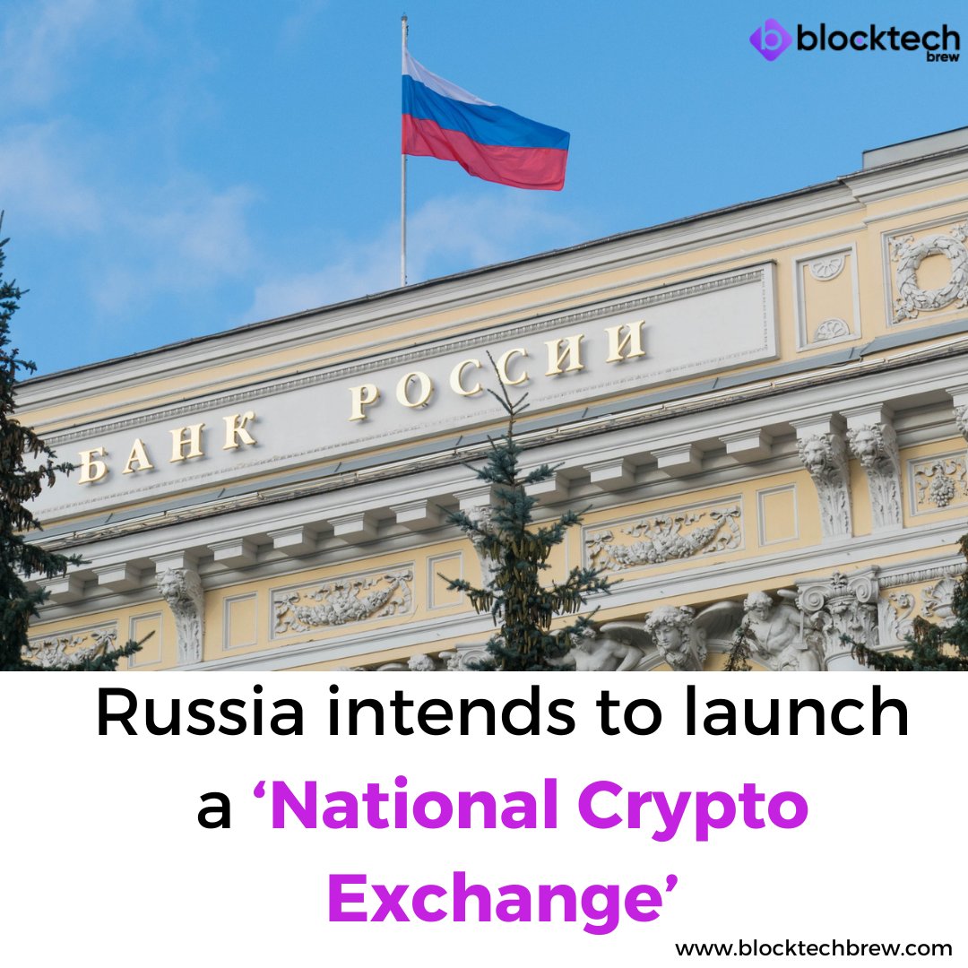 Russian lawmakers are working on amendments to launch a national #crypto exchange. 
.
.
#cryptocurrency #Cryptocurency #CBDC #digitalasset #BlocktechBrew

<a href="/blocktechbrew/">Blocktech Brew</a>