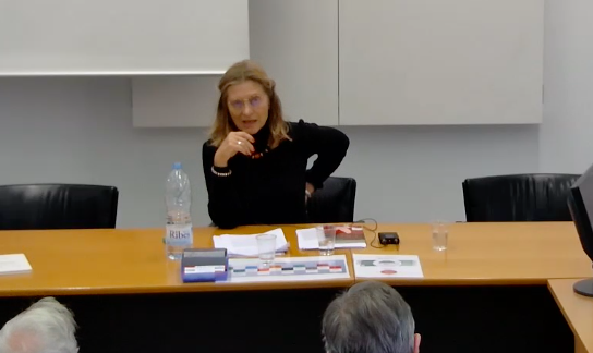 jotaemi's tweet photo. La @TDjermanovic parla dels escrits de #FranciscoFernándezBuey sobre la cultura de la pau: «cal parlar de la barbàrie dels nostres abans de parlar del fundamentalisme dels altres».
En directe: https://t.co/ZJ8cHrqhT6 https://t.co/YhRKyNbXUX
