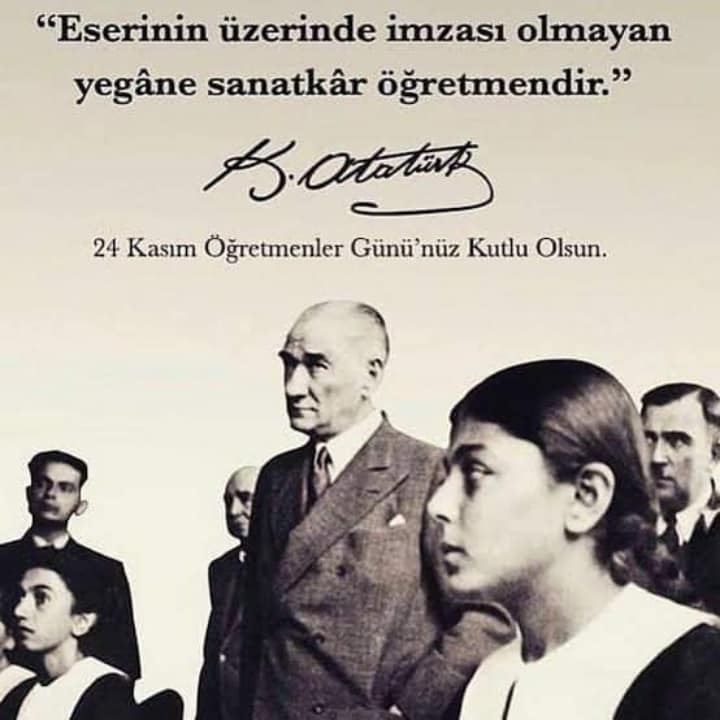 Tüm Öğretmenlerimizin 24 Kasım Öğretmenler Gününü Şahsım ve Kurumum Adına Kutlarım.....