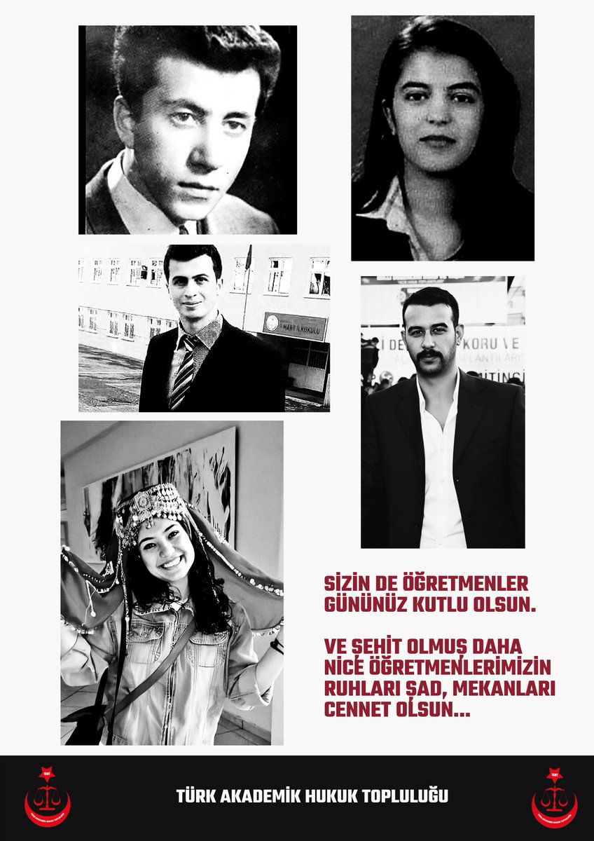 Başta Mustafa Kemal ATATÜRK ve görevleri başında şehit edilen öğretmenlerimiz olmak üzere, tüm öğretmenlerimizin 24 Kasım Öğretmenler Günü kutlu olsun.