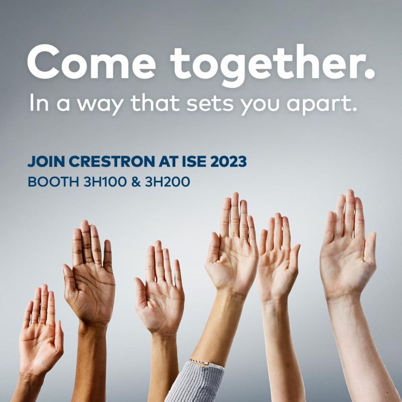 Can't believe that #ise2023 is just right around the corner!

We'll be on the #Crestron Booth showcasing the tech which helps you come together in a way that sets you apart.

Use VIP code DMFEOZFK for a free ticket to the industry's greatest tradeshow: tig.eu/l/teomfi