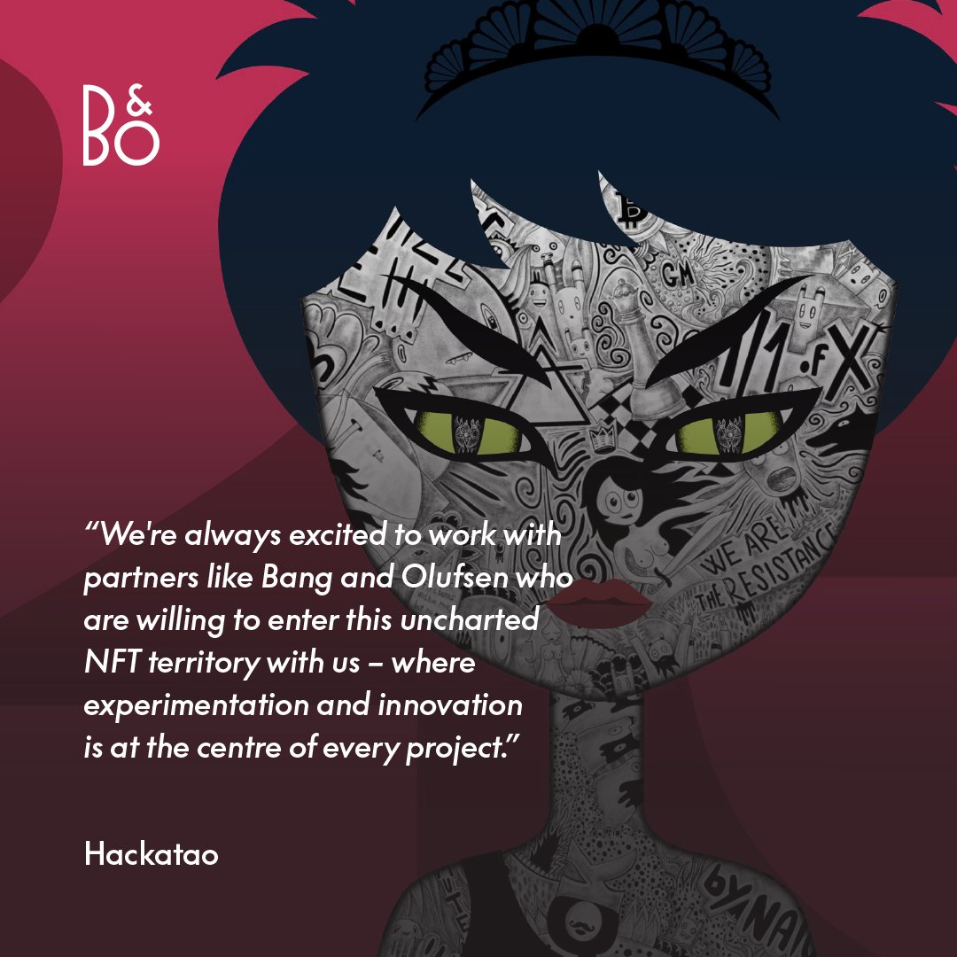 What a ride, that we get to dive into uncharted NFT territory with partners like <a href="/Hackatao/">Hackatao ♛</a> 🙌🏼

Stay tuned, minting is less than a week away. 

#BangOlufsen #DNACollection #NFTs