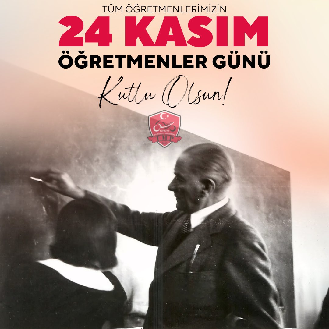 Başta Başöğretmen Mustafa Kemal Atatürk olmak üzere tüm öğretmenlerimizin 24 Kasım Öğretmenler Günü kutlu olsun. #24kasımöğretmenlergünü #başöğretmen #atatürk