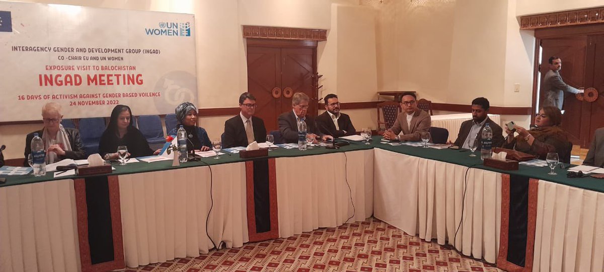 ErwinPolicar's tweet photo. Convening the INGAD @Quetta, brilliant idea. Attended by high level officials, UN and donor countries. Congratulations EU and UNWOMEN for advancing gender equality and empowerment in Baluchistan. @UNHCRPakistan https://t.co/ASu8y1IXDd