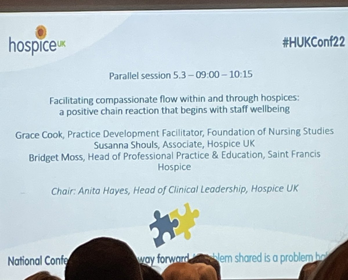 Last day at #HUKConf22 
Facilitating compassionate flow and supporting staff wellbeing. 
Has been a really positive and inspiring three days.
