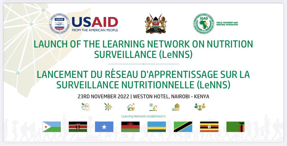 IGADHealthS's tweet photo. We're so excited to announce the official launch of the Nutrition Surveillance Learning Network!

The event was officiated by Dr. Bashir Issack, Head of Family Health, Ministry of Health, Kenya, and John Kuehnle, Director of the Health, Population and Nutrition Office. https://t.co/a5KmxnAd60