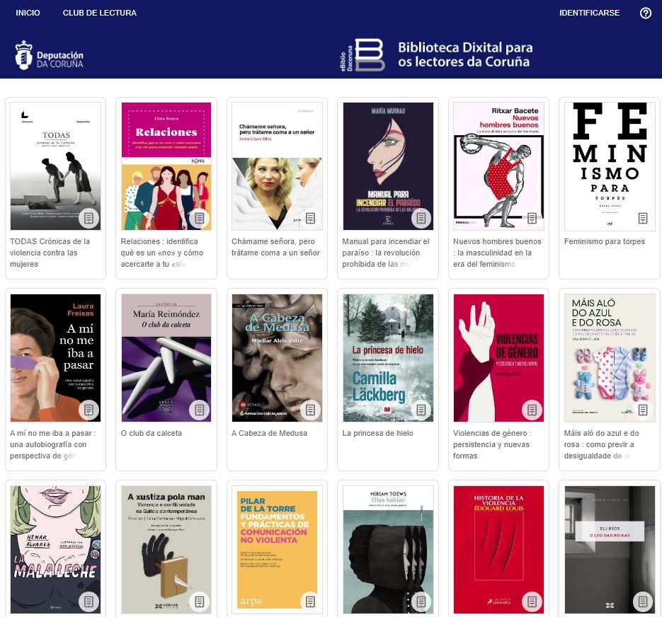 bibliodacoruna's tweet photo. De Fronte contra a Violencia de Xénero: libros e recursos dixitais na @bibliodacoruna
🔗https://t.co/5icC27nTlP
Entra na #ebibliodacoruna https://t.co/n2GxkoPri4
#defronte #25N https://t.co/05otD6S1WA