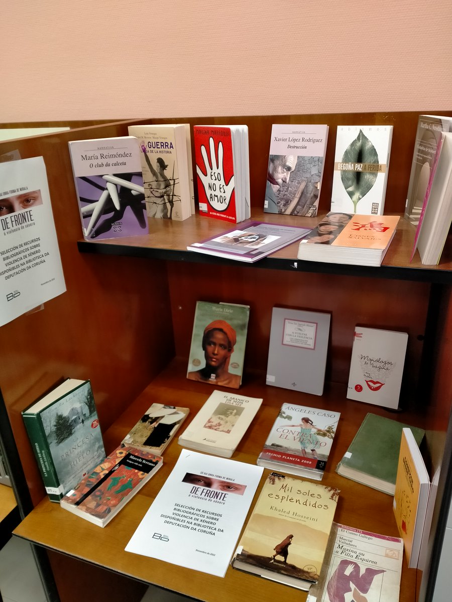 bibliodacoruna's tweet photo. De Fronte contra a Violencia de Xénero: libros e recursos dixitais na @bibliodacoruna
🔗https://t.co/5icC27nTlP
Entra na #ebibliodacoruna https://t.co/n2GxkoPri4
#defronte #25N https://t.co/05otD6S1WA