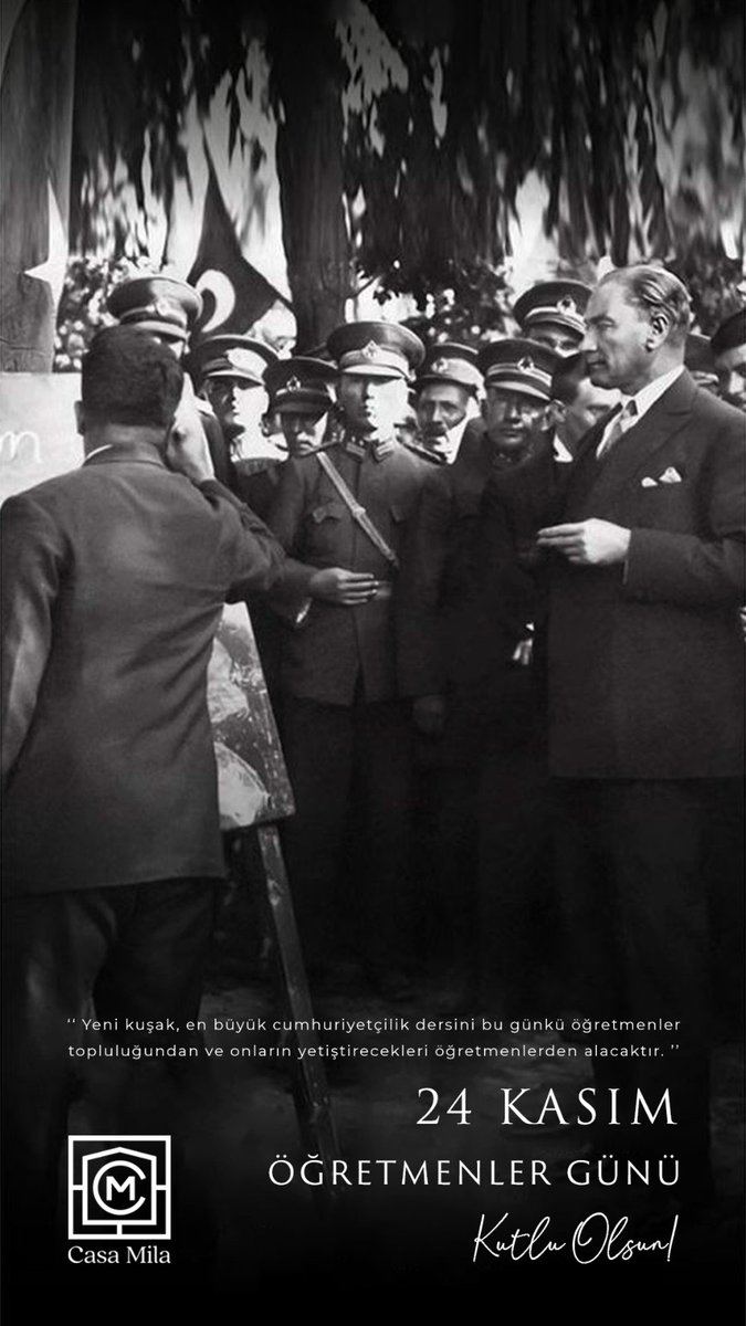 casamilakazdagi's tweet photo. Başöğretmen Mustafa Kemal Atatürk ve tüm Öğretmenlerimizin 24 Kasım Öğretmenler Günü kutlu olsun! 🤍 https://t.co/tLEdnfk5p0