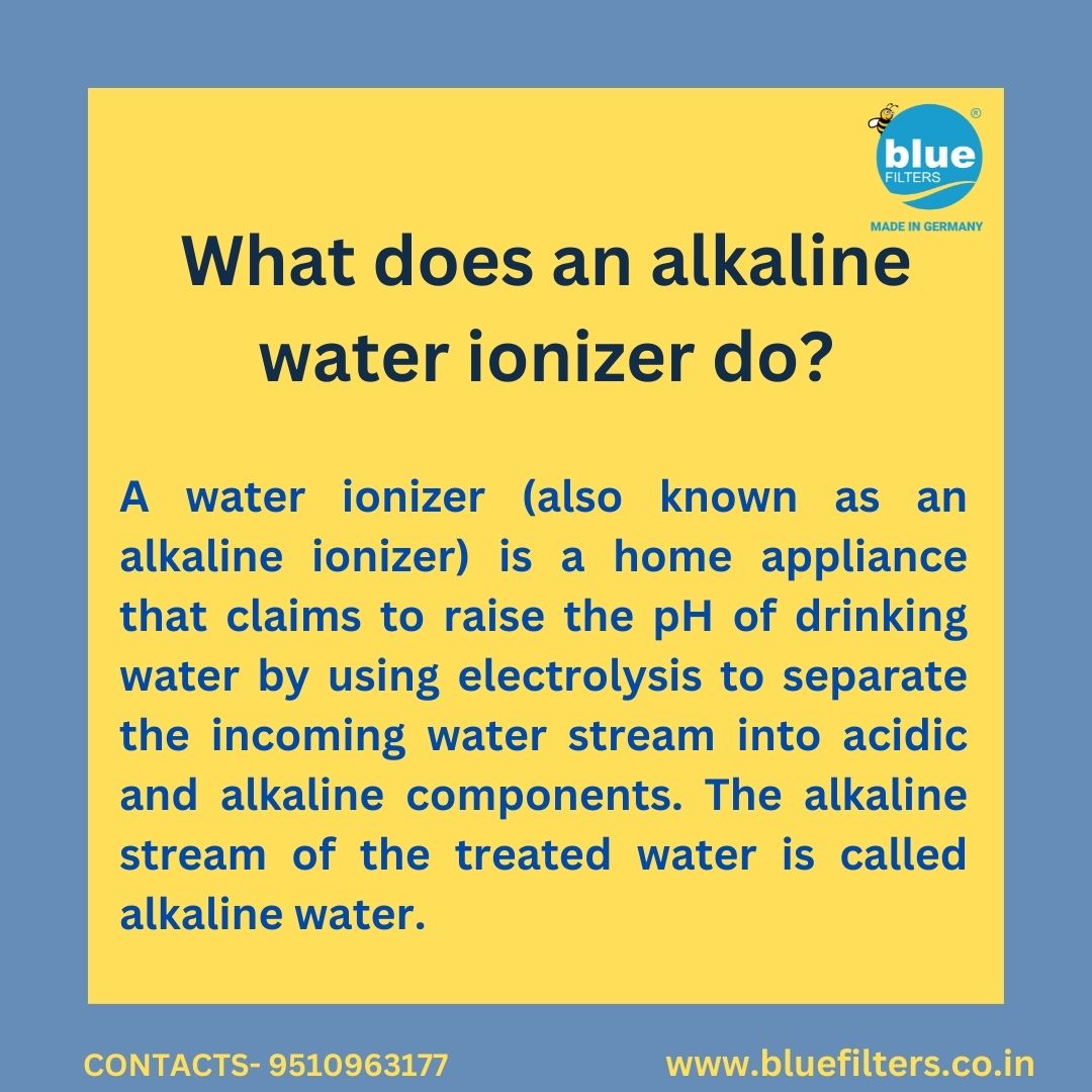 What does an alkaline water ionizer do? @Bluefilters_In - Drinking BlueFilters alkaline water daily will significantly improve your immune system and also provide long-term health benefits👇 Visit Us at bluefilters.co.in #bluefiltersindia #mlrd #ionizer #alkaline