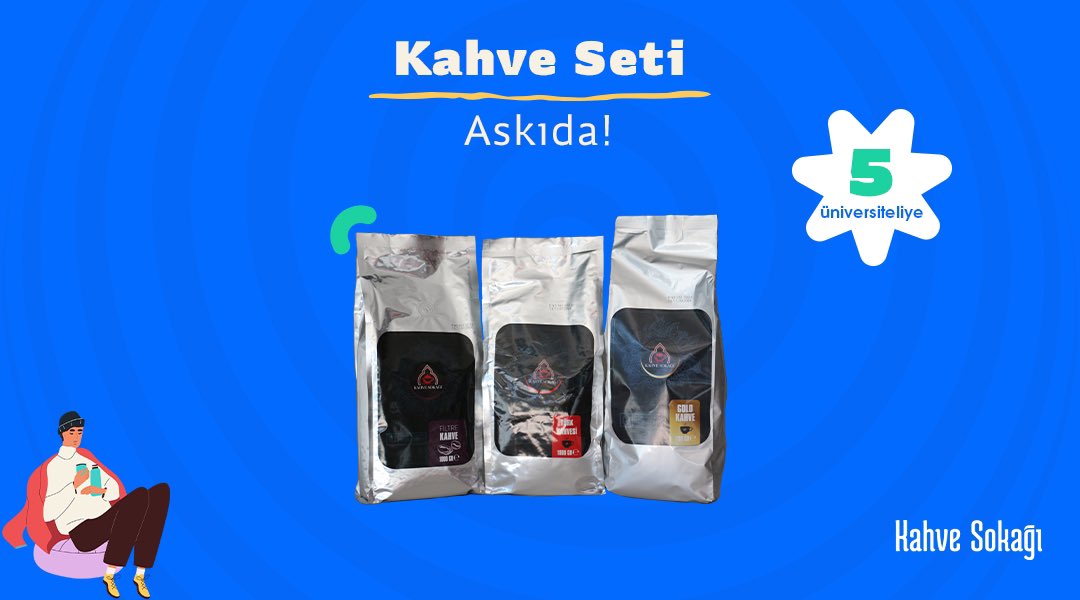 Askıda Kahve Sokağı desteğiyle “Kahve Seti” var! RT'leyen 5 üniversiteliye hediye! Detaylar: bit.ly/3gtz7Wu