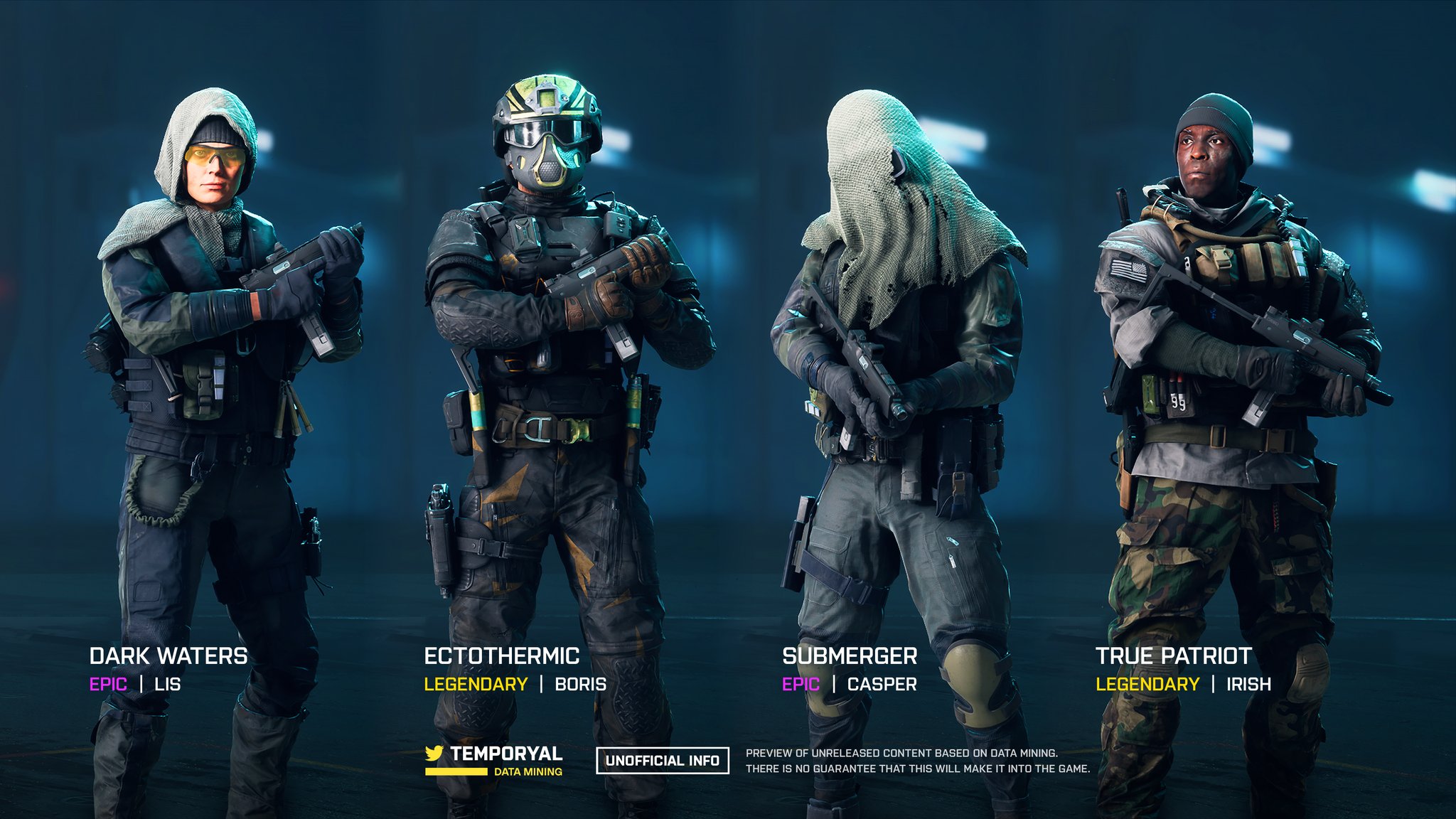 temporyal on Twitter "Four unreleased 🪖 Soldier Cosmetics in 