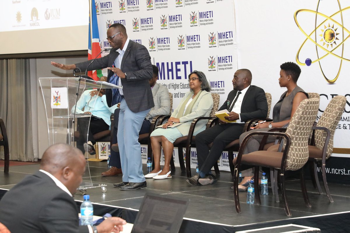 higher_na's tweet photo. The previous two days have been the National Students Research Symposium taking place at Nipam in Windhoek.

The event gave an opportunity for young researchers to strengthen their research and presentation skills as well as engaging other researchers and learn from each other. https://t.co/NiOZ9mTLvw