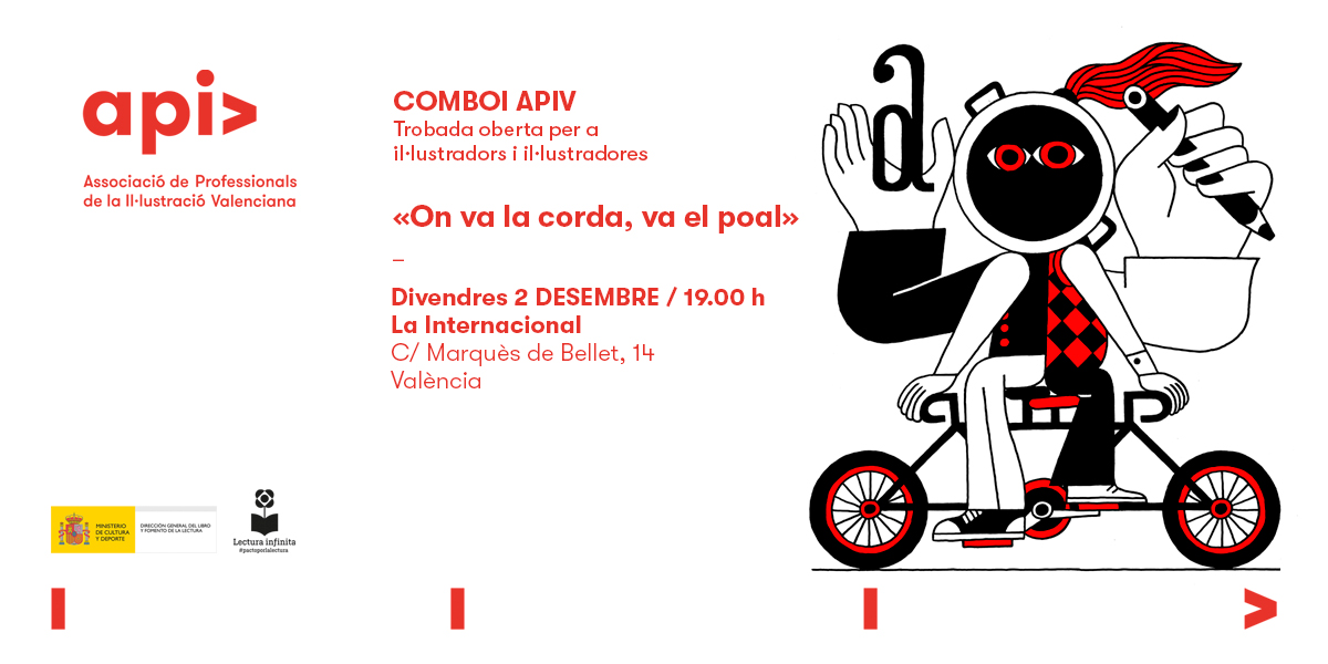💡Torna #ComboiApiv: «On va la corda, va el poal»

🔖En aquesta ocasió parlarem sobre el tàndem Disseny/Il·lustració amb <a href="/milimbo/">milimbo libros</a> <a href="/joanquiros/">Joan Quirós</a>
<a href="/anaasuncion_/">Ana Asunción</a> i @Gallenibanez

📅 2 de desembre, 19h

🔖+INFO: bit.ly/3Vns5RT