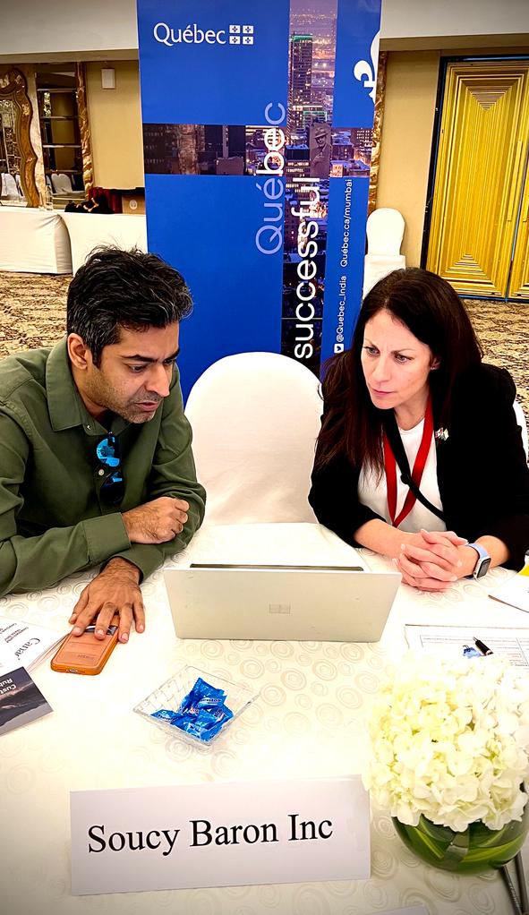 Quebec_India's tweet photo. The last leg of India programme of the Québec companies that are part of Canadian #Urbaninfrastructure &amp; #Wastewater trade delegation is in the financial capital of the country #Mumbai where they are having #b2b sessions. (2/2)

#cleanenergy #fedprovpartnership #BilateralTrade https://t.co/kA1BgkpRQZ
