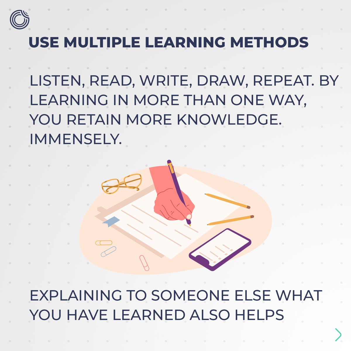 Opigno's tweet photo. Check out our tips on facilitating learning and memory.
#memory #learning #Tips https://t.co/Oj8g0cMLZk