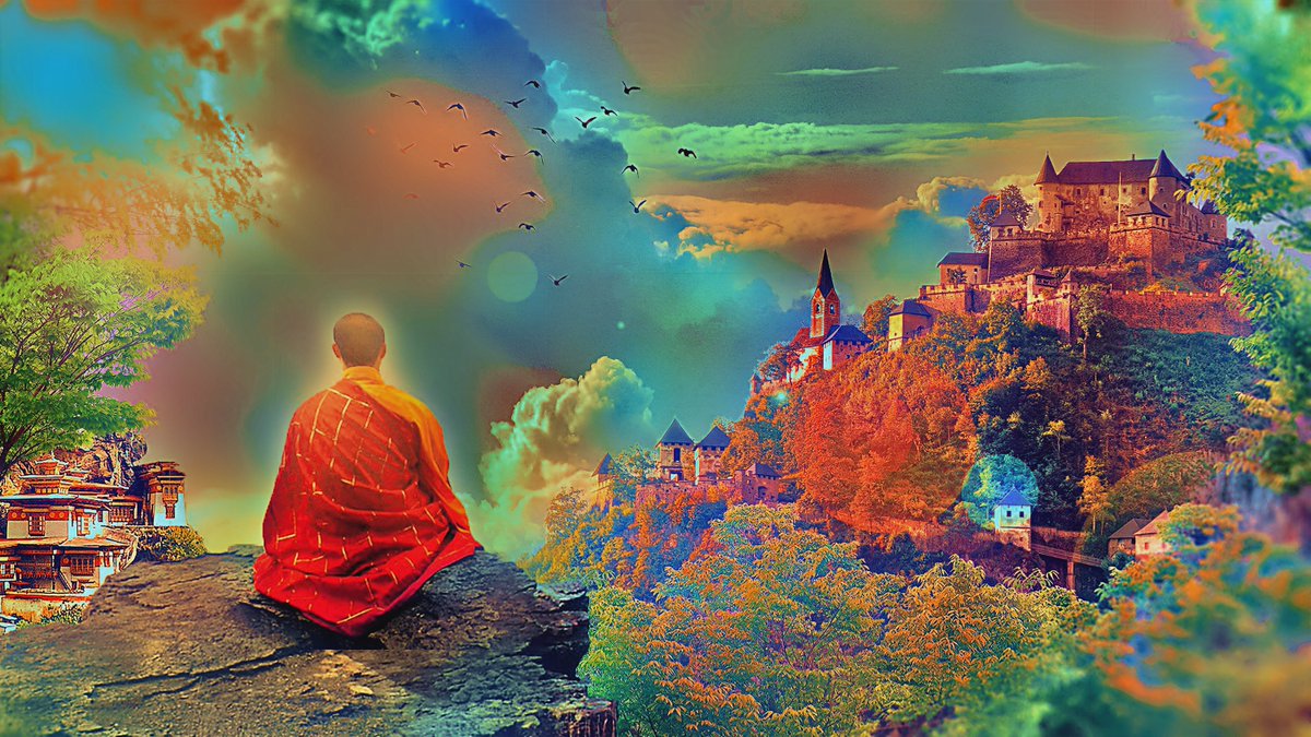 deeparteffects's tweet photo. #buddhism #monk #temple  #deeparteffects #AIArt #magic #neuralstyletransfer https://t.co/YX1rMvNig2