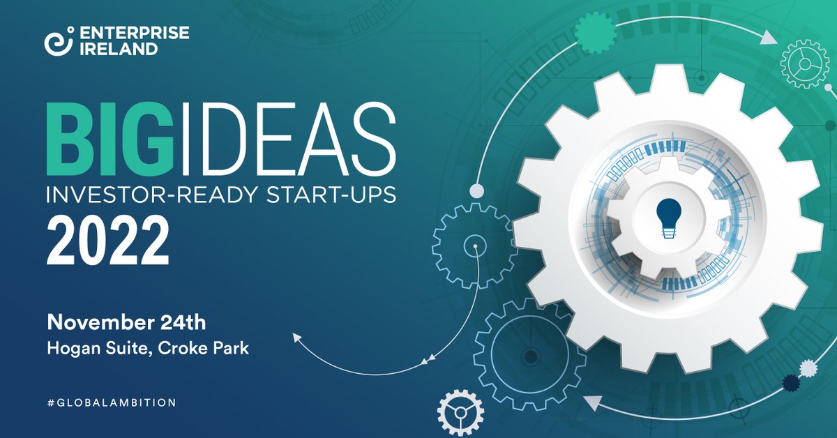 12 investor-ready start-ups will pitch their new technology solutions to investors at <a href="/EI_bigideas/">Big Ideas</a> today.
 
Listen back to our Director of Commercialisation Deirdre Glenn speaking to <a href="/JoeBLynam/">Joe Lynam</a> on @newstalkFM to find out more: rebrand.ly/NewstalkBigIde…