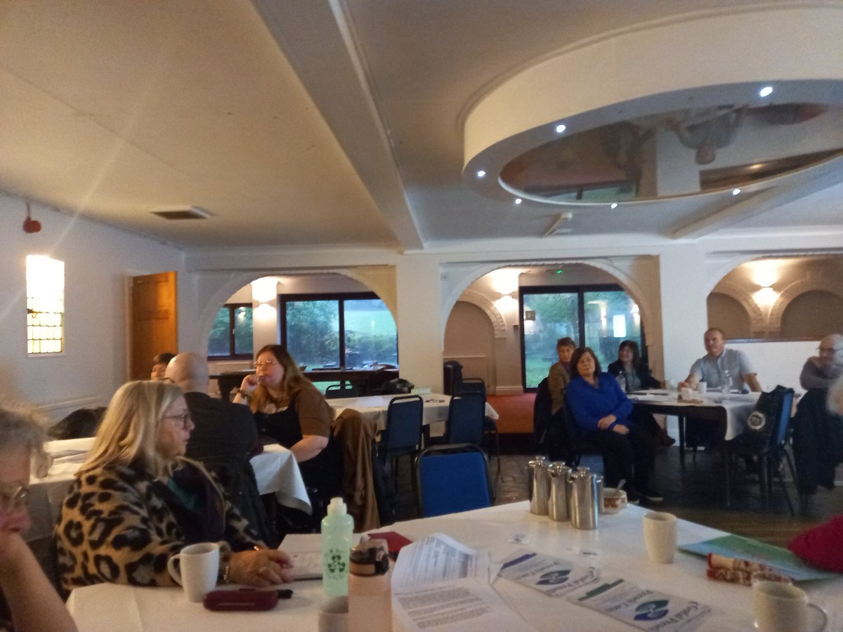 Mae ein digwyddiad diweddaraf Gofal Preseli ar ddechrau. Edrych 'mlaen at sgyrsiau diddorol.
Our latest Preseli Cares event  is about to start. Looking forward to some interesting discussions <a href="/JoPreseliCares1/">Preseli Cares</a> <a href="/Cwmpas_Coop/">Cwmpas</a> @PAVS_HealthWB