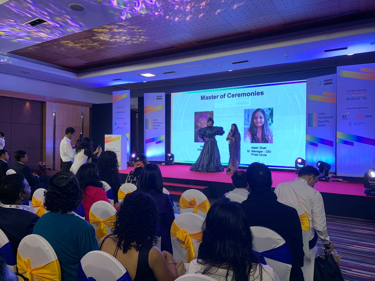 KSF_IN's tweet photo. India Workplace Equality index 2022.
Award ceremony & report launch at The Lalit Ashok bengaluru.
@pride_circle
#pridecircle #ksFoundation #itgetsbetterimdia #lgbtqiaplus #queer #iwei2022 https://t.co/ravNVy2yZN