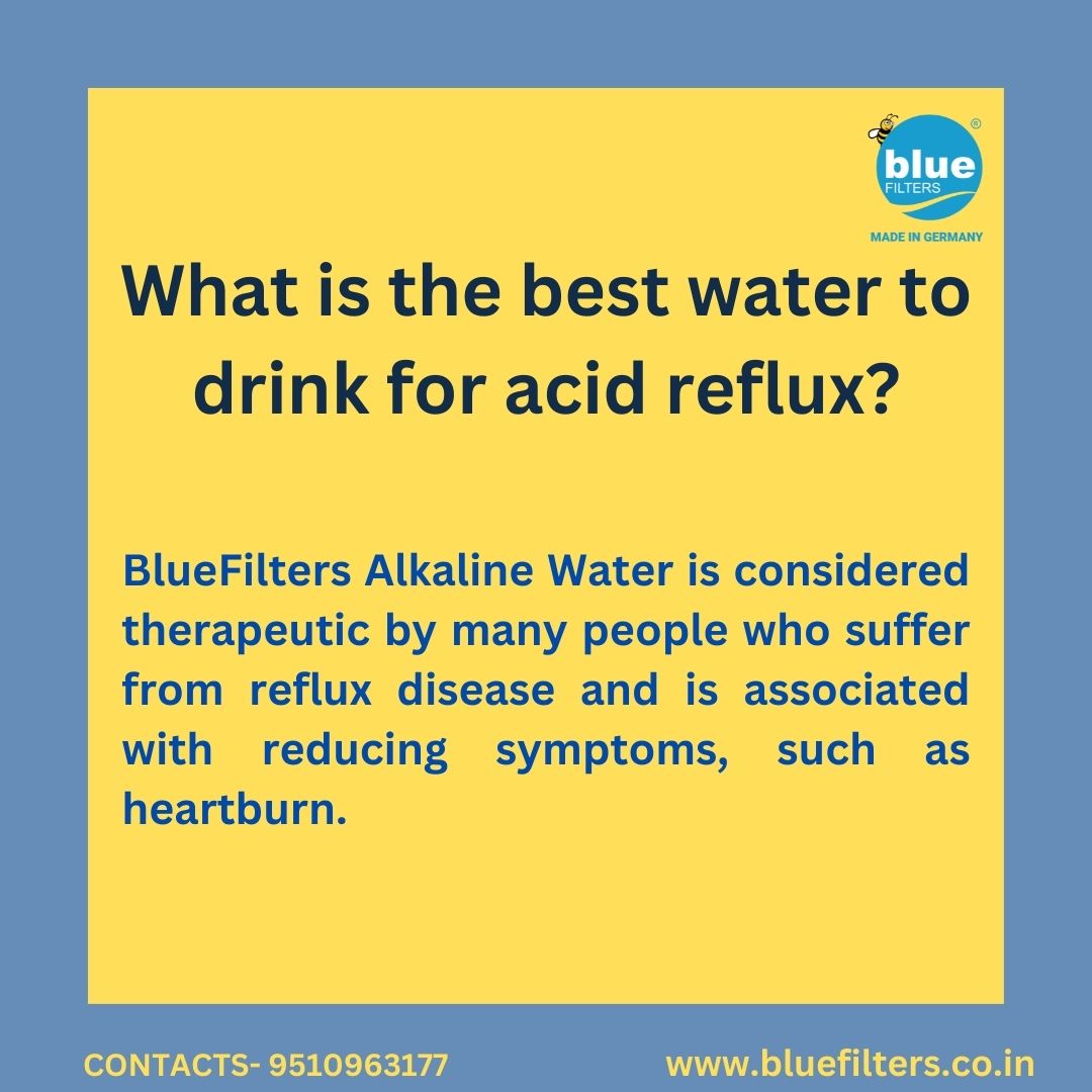 What is the best water to drink for acid reflux? @Bluefilters_In Drinking BlueFilters alkaline water daily will significantly improve your immune system and also provide long-term health benefits👇 Visit at bluefilters.co.in #bluefiltersindia #mlrd #ionizer #alkaline