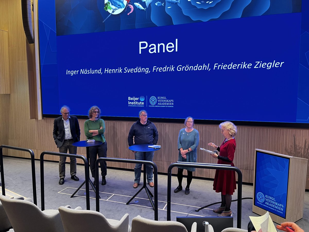 Slutseminarium för <a href="/SeaWinSWE/">SeaWin</a> idag: bit.ly/3U6rVgN Panel med Inger Näslund, Fredrik Gröndahl, Henrik Svedäng och <a href="/SevillaZiegler/">Friederike Ziegler</a> om framtidens hållbara sjömat #blåmat #bluefood