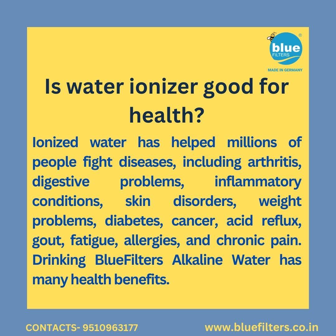 Is water ionizer good for health? @Bluefilters_In Drinking BlueFilters alkaline water daily will significantly improve your immune system and also provide long-term health benefits👇 Visit at bluefilters.co.in #bluefiltersindia #mlrd #ionizer #alkaline