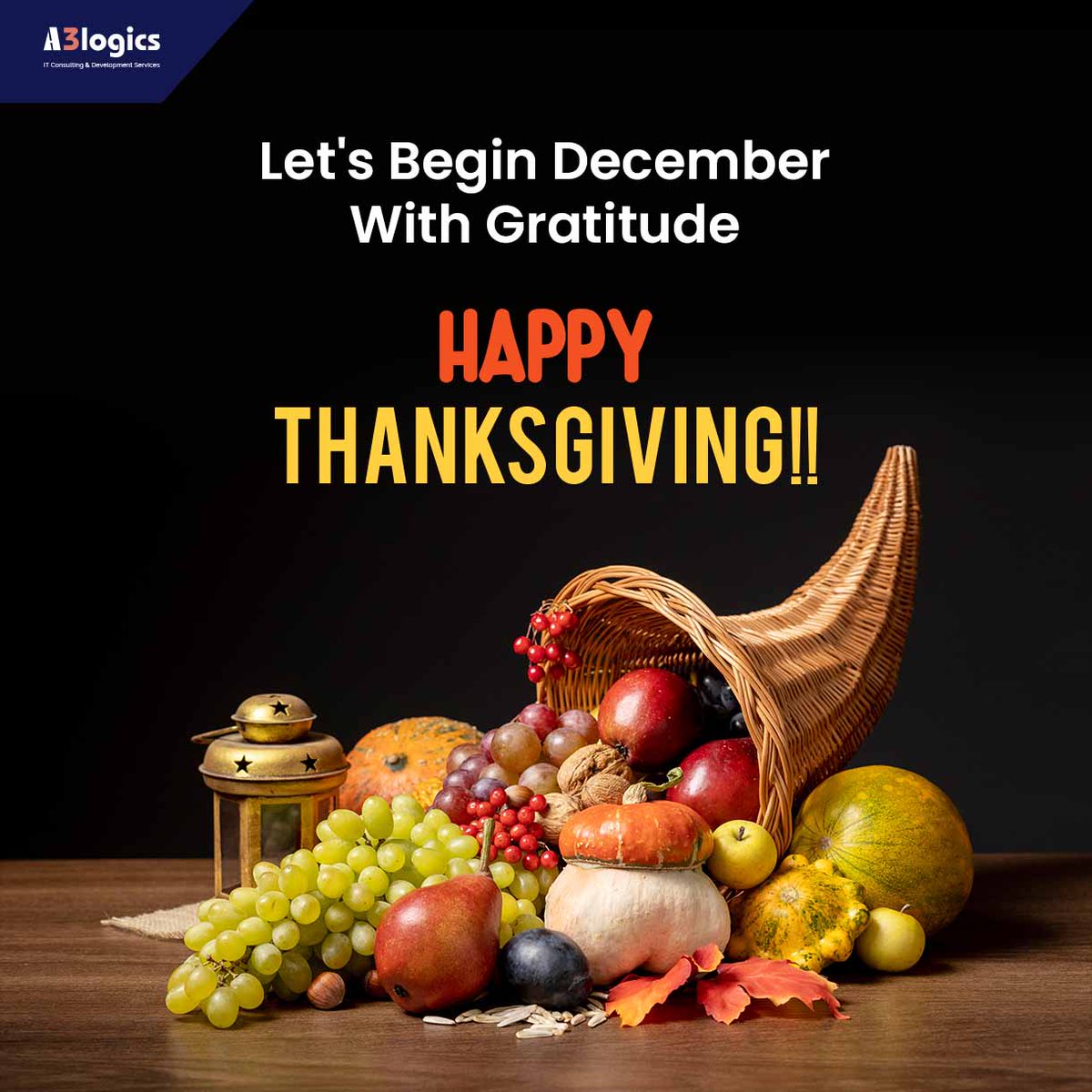 A3logics's tweet image. Happy thanksgiving day to all of you 🦃!

What are you thankful for this year? Tell us in the comments.

#HappyThanksgiving2022

#A3logics #thanksgiving #thankful #love #family #fall #turkey #christmas #thanksgivingdinner #food #happythanksgiving