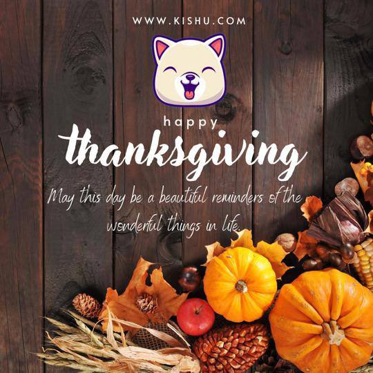 InuKishu's tweet photo. Kindness is something that always returns. 

This Thanksgiving, may you be kind enough to thank your loved ones, and may the good things in life be abundant throughout the year.❤️

#Kishu wishes you Happy Thanksgiving! 🎉 https://t.co/MLNIxJH5Sw