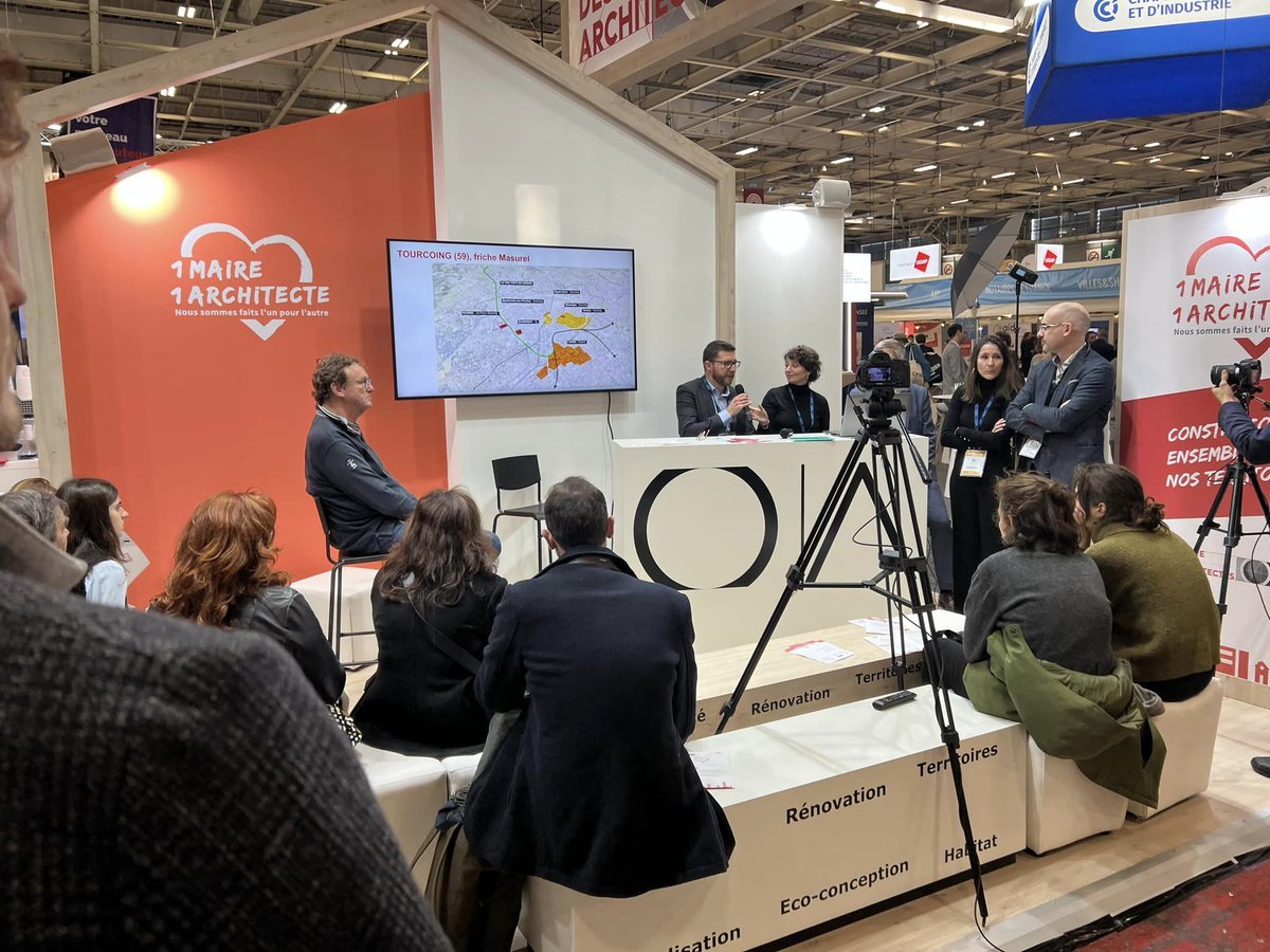 Au Salon des Maires, le CROA Hauts-de-France organise une table ronde sur la question des friches industrielles. 
Travaux pratiques autour du projet de requalification de la friche Masurel à Tourcoing
#SMCL2022 #1maire1archi #friche #CROAhdf #architecture