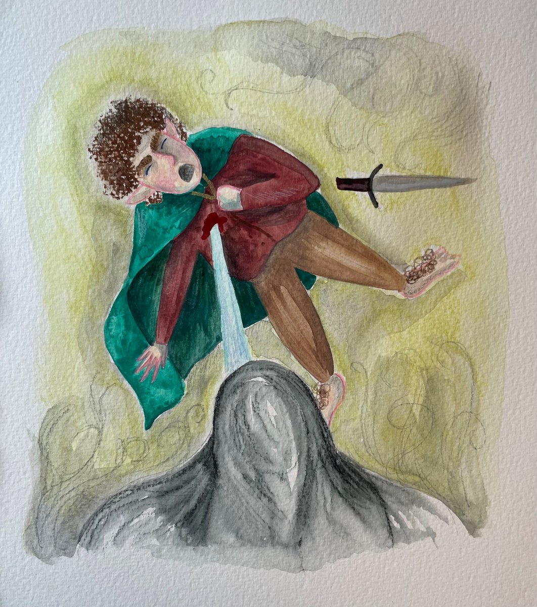KarlaBrading's tweet photo. Small quick one this morning. Frodo was never the same after weathertop…

#frodo #weathertop #lordoftherings #illustration #art https://t.co/3kqxtk5Jgp
