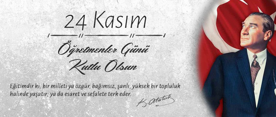 Yarınlarımızı bir güneş gibi aydınlatan; fikri hür, vicdani hür, irfanı hür yeni nesiller yetiştiren öğretmenlerimizin 24 Kasım Öğretmenler Günü kutlu olsun... #24Kasımogretmenlergunu