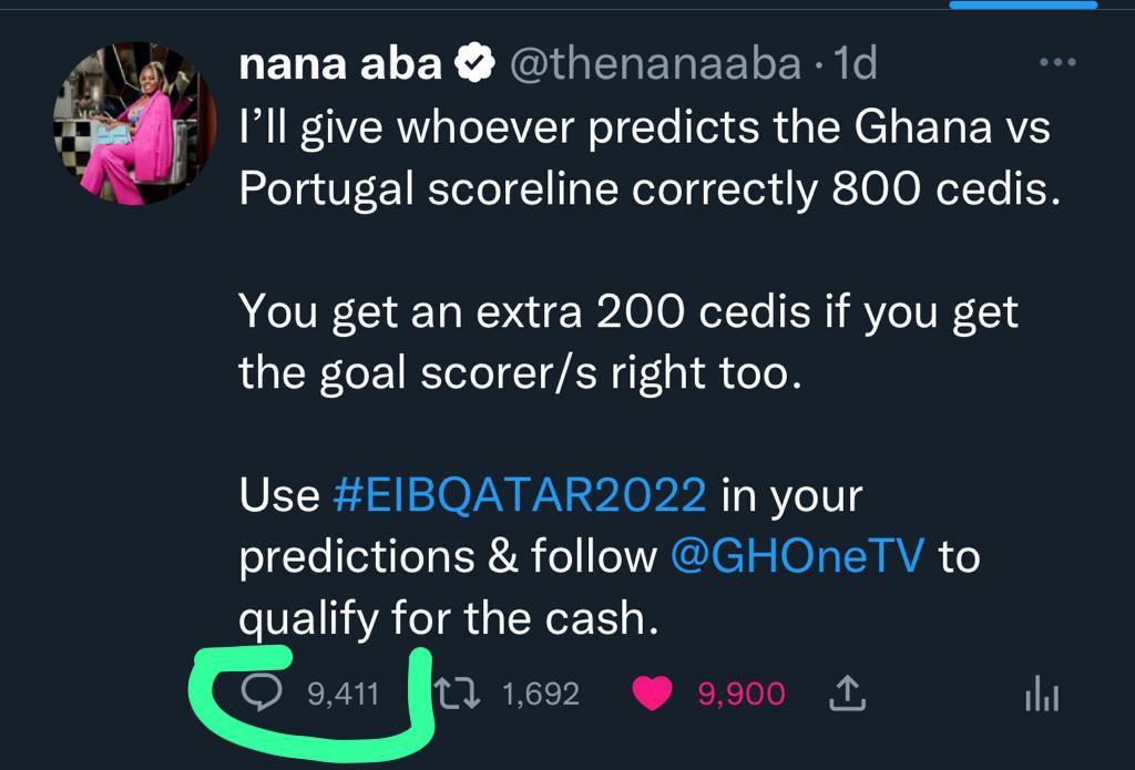 thenanaaba's tweet photo. 😂😂😂😂😂 see comments 

All the best @AsieduMends in selecting the winner.

Predictions have officially closed now.    #EIBQATAR2022 https://t.co/0wXKi6GAzz