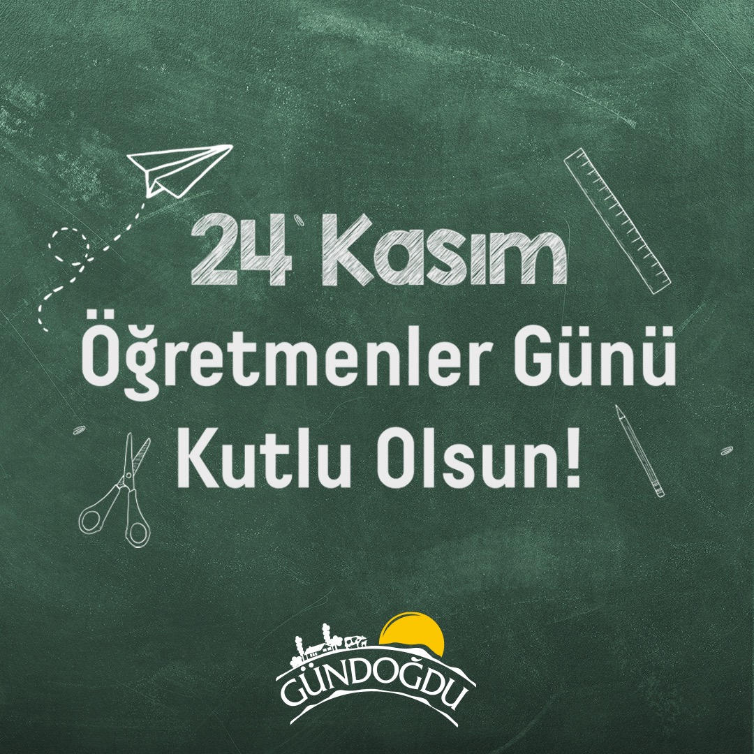 Geleceğimizin ve yeni nesillerin mimarı kıymetli öğretmenlerimizin 24 Kasım Öğretmenler Günü'nü kutlarız.

#ÖğretmenlerGünü