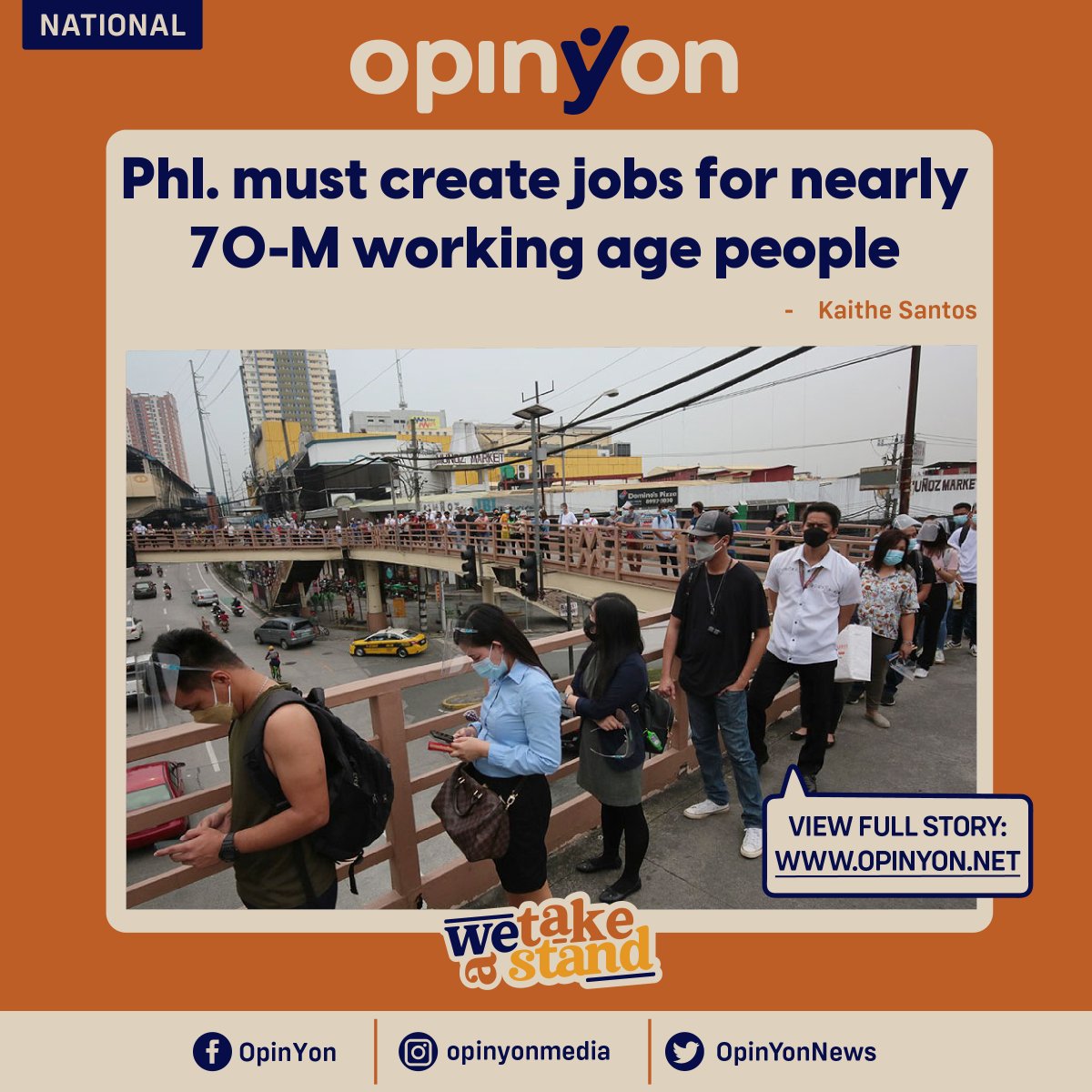 OpinYonNews's tweet photo. Popcom marks Population and Development (Popdev) Week from November 23 to 29 for the chance to hasten the country’s socioeconomic growth to further improve the quality of life of every Filipino.
Read more
https://t.co/uUEdJJI6w8
#Popcom, #jobcreation, #laborpool https://t.co/mNoYBjH2eh