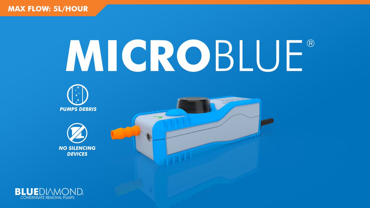 BlueDiamondPump's tweet photo. The compact MicroBlue® uses a revolutionary dynamic diaphragm control technology, allowing it to outperform other condensate pumps. 

Find out more by visiting: https://t.co/cwb9jOYO8m

#bluediamondpumps #rotarydiaphragm #microblue #pumps https://t.co/gJ5lT8ONQO
