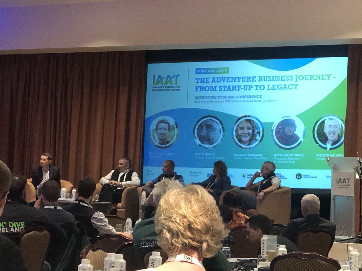 Great insights and real stories are being told about the adventure business journey by amazing panel of speakers <a href="/LifeAdventureCt/">Life Adventure Ctr</a> <a href="/FOTAadventure/">FotaIslandAdventure</a> <a href="/AwayAWeeWalk/">awayaweewalk.com</a> <a href="/eitravelgroup/">ei travel group</a> moderated by <a href="/poloconghaile/">@poloconghaile</a> #passion #adventureisland