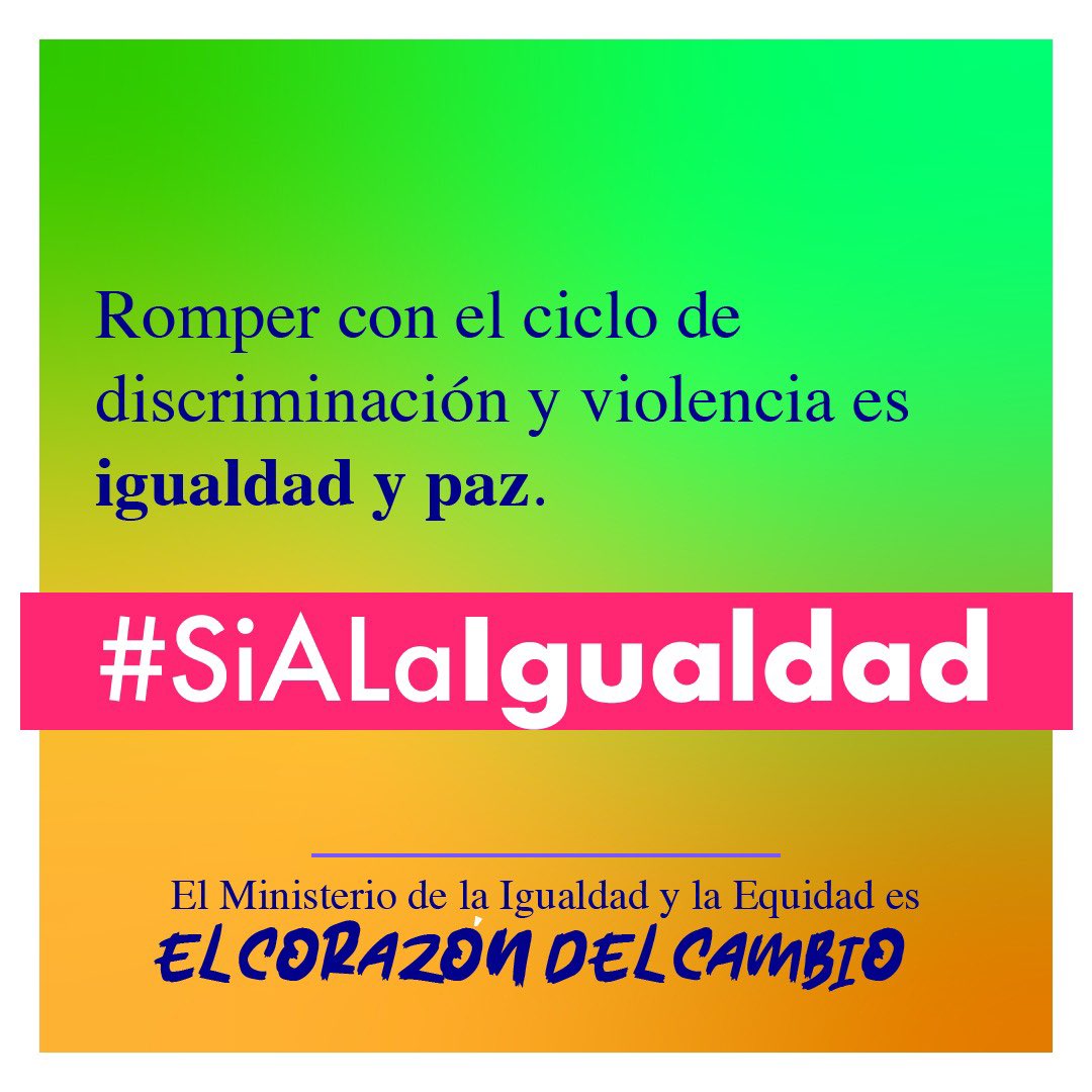 PizarroMariaJo's tweet photo. Hoy empezamos el debate en el Congreso para la creación del Ministerio que promoverá la eliminación de desigualdades y garantizará el derecho a la igualdad. 

#SiALaIgualdad #PazTotal https://t.co/2ueGOenpre
