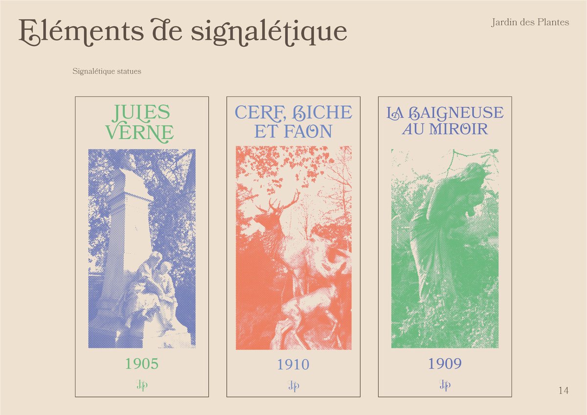 SinuAVS's tweet photo. J'ai refait le logo + éléments de signalétique du Jardin Des Plantes de Nantes ! C'est une des premières fois que je fais une typo lisible/gentille, plutôt content du resultat final ! Si vous avez des retours n'hésitez pas 🌿✨ https://t.co/jDLXvET8Ja
