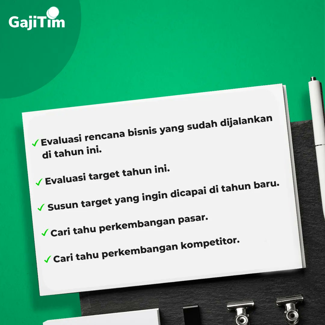 Sudah menjelang penghujung tahun nih. #TemanTimin sudah membuat evaluasi business plan yang sudah dijalankan di tahun ini? Lalu, bagaimana dengan business plan tahun depan, sudahkah kamu merencanakannya? Kalau masih bingung, yuk simak infografik ini!

#GajiTim #UMKM