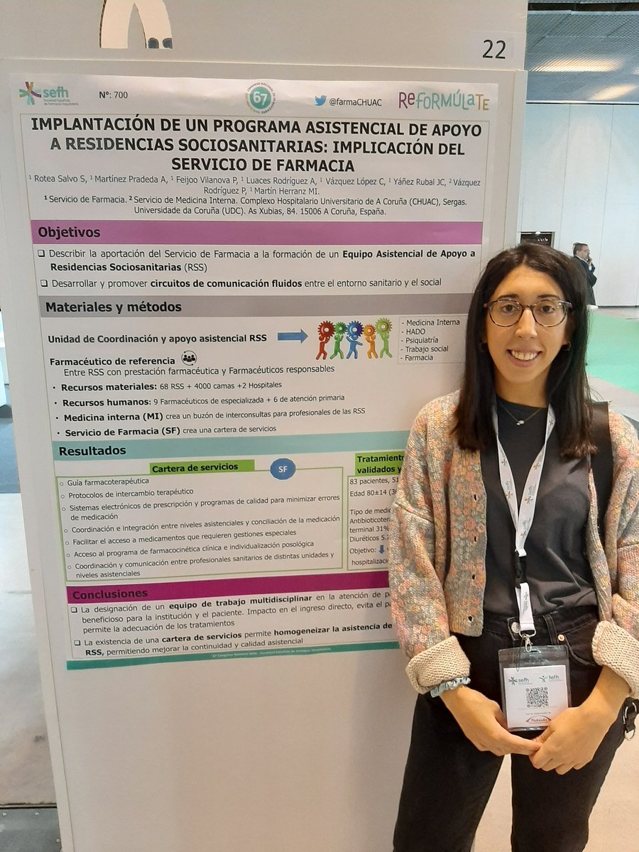FarmaCHUAC's tweet photo. 📌Participación de @FarmaCHUAC de las 50 mejores comunicaciones👏📜 @67CongresoSEFH
#sefh22 #posterea #somosCHUAC https://t.co/IWGxY6hhP1