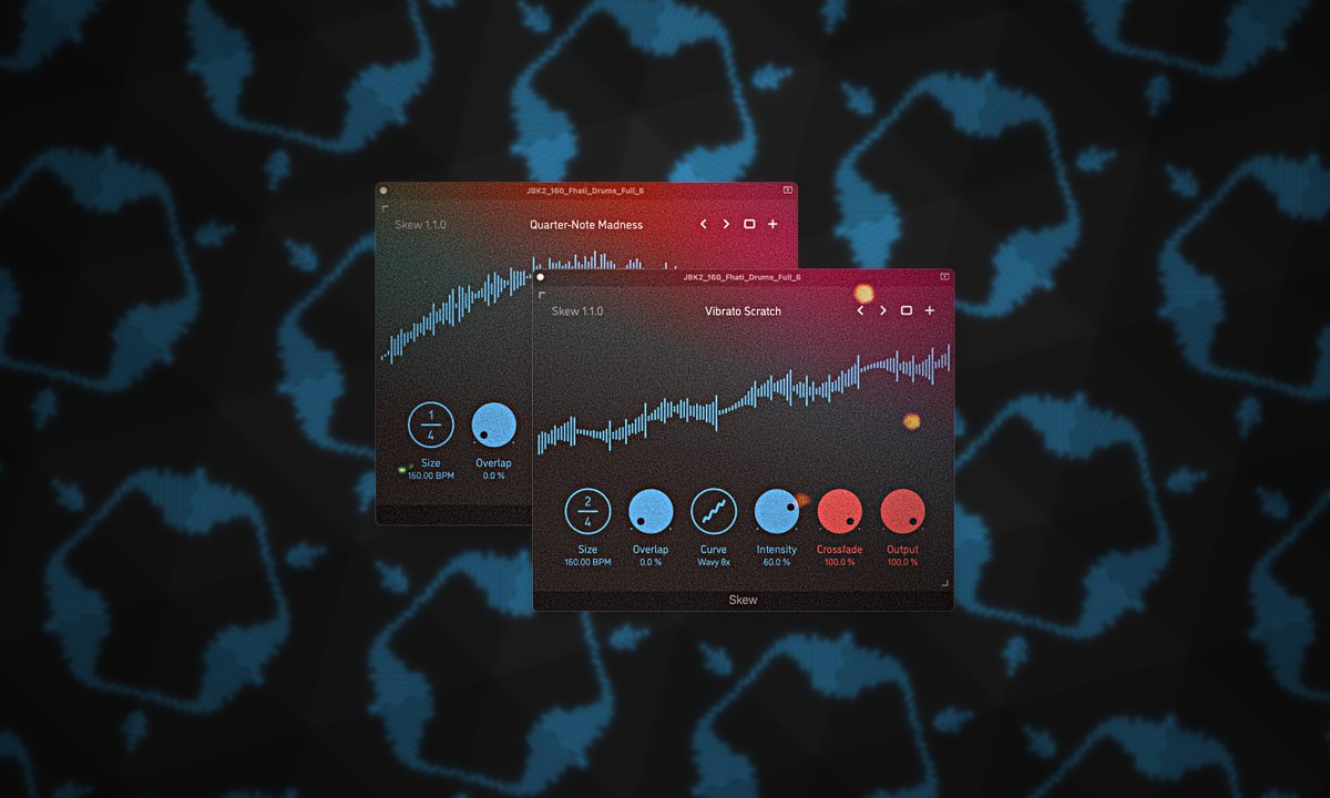 Sinevibes's tweet photo. Skew 1.1.0 is coming soon with 8 new time-bending curves and very cool new presets! Stay tuned. #dawplugins #audioplugins https://t.co/PN5Ybb8PT2