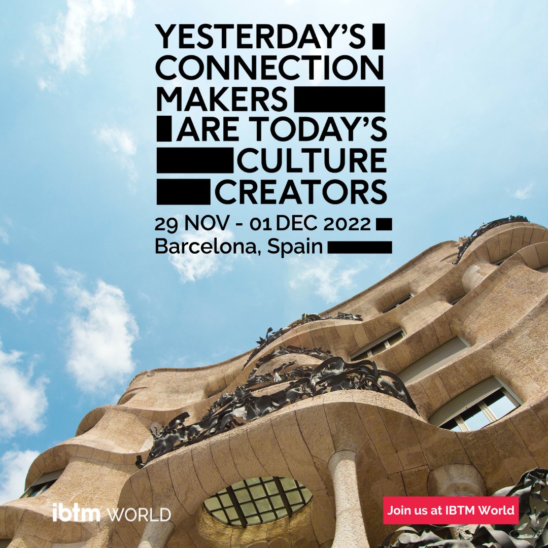 Os esperamos en The Global Meetings &amp; Incentives Exhibition <a href="/IBTM/">I bear the mark</a> World, el evento líder mundial en turismo de negocios y viajes de incentivos.  Del 29/11 al 1/12 podréis encontrarnos en el Stand C50 Barcelona Convention Bureau del IBTM World en la @Fira de Barcelona.