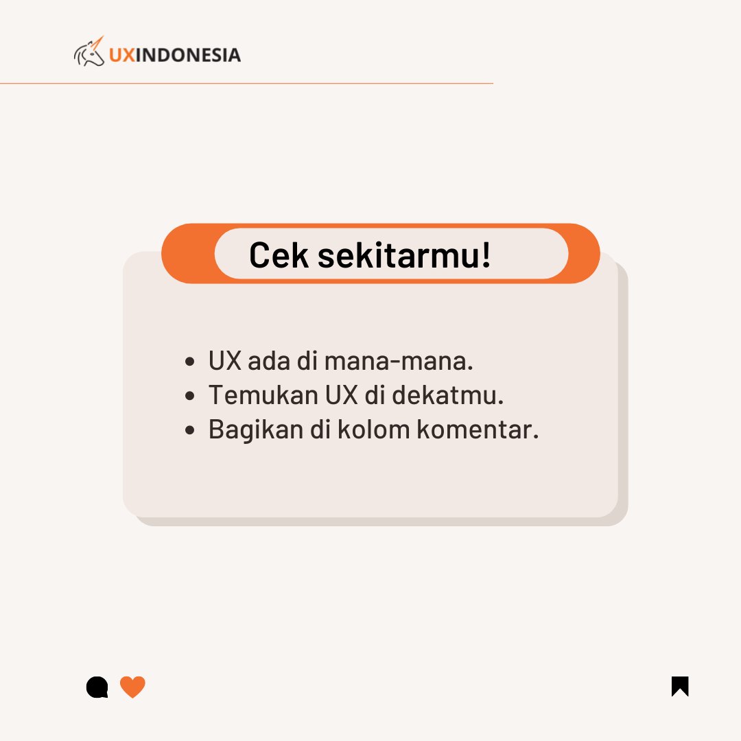 Sering belanja di IKEA? Sadar ga dengan elemen UX yang ada di sana? Saat jalan-jalan ke IKEA Indonesia beberapa waktu lalu, tim UX Indonesia menemukan fungsionalitas &amp; affordance dalam UX. UX memang ada di mana-mana. Tidak percaya? Coba lihat sekelilingmu.
#uxindo #cxinsight