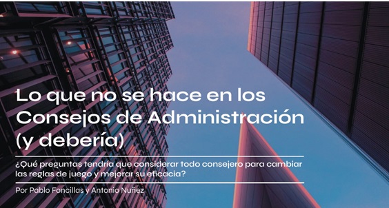 ¿Qué preguntas tendría que considerar todo consejero para cambiar las reglas de juego y mejorar su eficacia? 📌Lo que no se hace en los consejos de administración (y debería)▶️bit.ly/3V5Jjn7 #RRHH <a href="/ANunezMartin/">Antonio Núñez Martin</a> <a href="/PabloFoncillas/">Pablo Foncillas D-P</a>