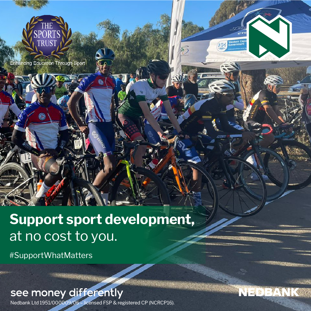 Nedbank's tweet image. Thank you to everyone who is donating money to the Nedbank Sport Affinity. 

Your help enables the Nedbank Sports Trust Cycling Development Programme to support up to 200 cyclists in 10 high schools in the Western Cape every year: bit.ly/SportAffinityS…

#SupportWhatMatters 💚