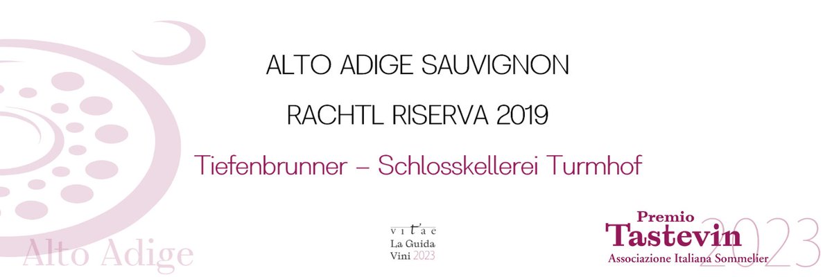 Il tastevin #aisitalia di #vitae2023 dell'Alto Adige <a href="/AISAltoAdige/">Sommeliervereinigung Südtirol - AIS Alto Adige</a> va all'Alto Adige Sauvignon Rachtl Riserva 2019 di Tiefenbrunner - Schlosskellerei Turmhof.