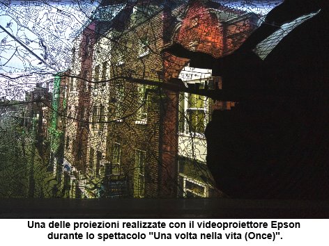 A <a href="/Milano/">ぽぴぽぴ</a> lo spettacolo "Una volta nella vita (Once)": fra gli attori c'è anche un #videoproiettore #Epson che rende le scene più coinvolgenti ed amplifica le emozioni, "muovendole" verso il pubblico così da farlo entrare nel cuore della storia tinyurl.com/yc3yj24y