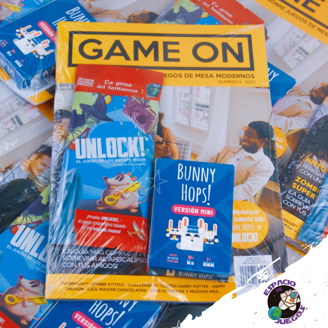 ¡ATENCIÓN! Tu compra superior a 50€ lleva premio 🎁

Consigue la revista de Asmodee, GAME ON, número 3 que incluye una demo de Unlock! y otra de Bunny Hops! de regalo.

Entra en nuestra web espaciodejuegos.es o visítanos. ¡Te esperamos!

*Válido hasta agotar existencias*